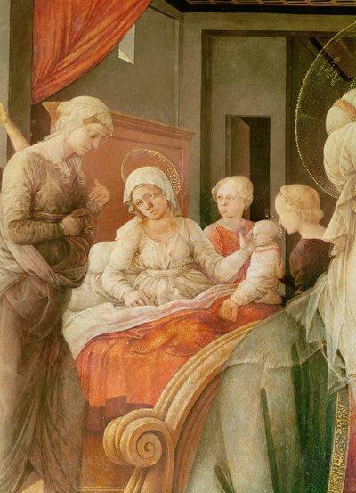 Tondo Bartolini, Madonna and Child (detail) by Filippino Lippi